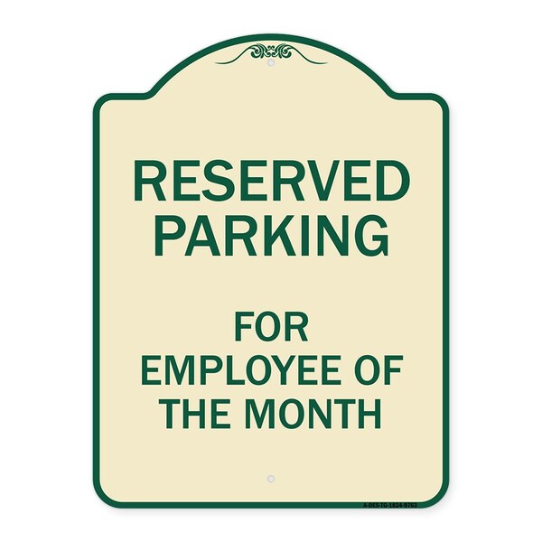 Designer Series-Reserved Parking For Employee Of The Month, 24" x 18", TG-1824-9763